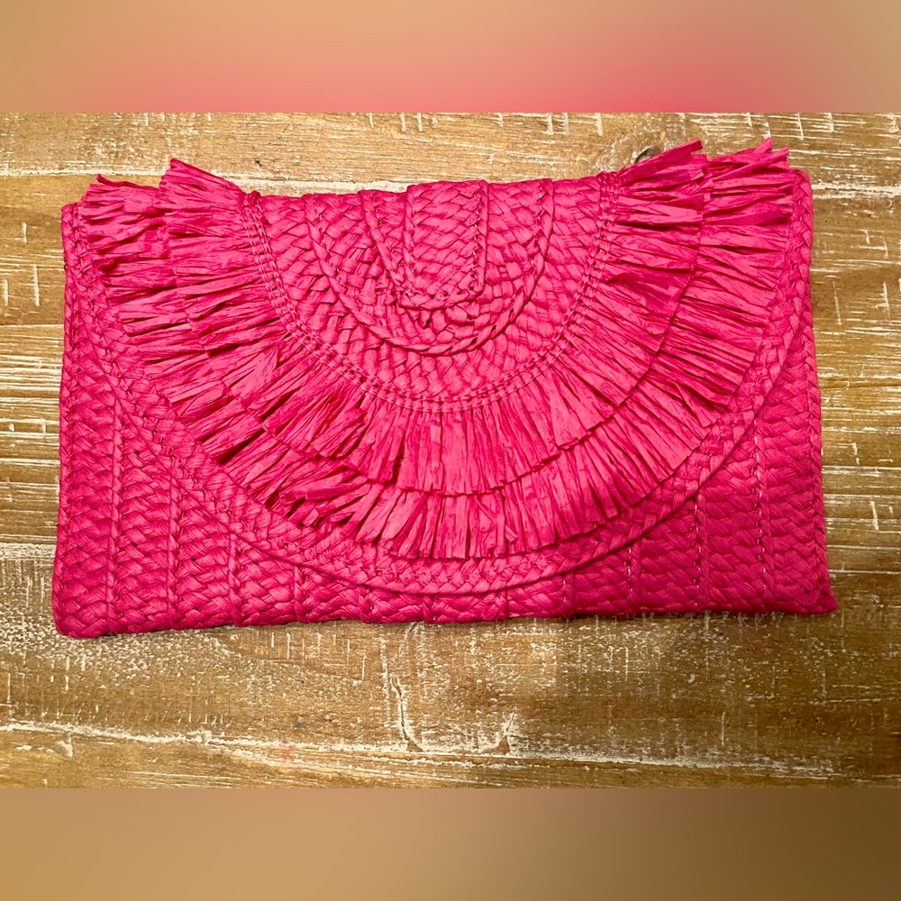 NWT Shiraleah Straw Clutch